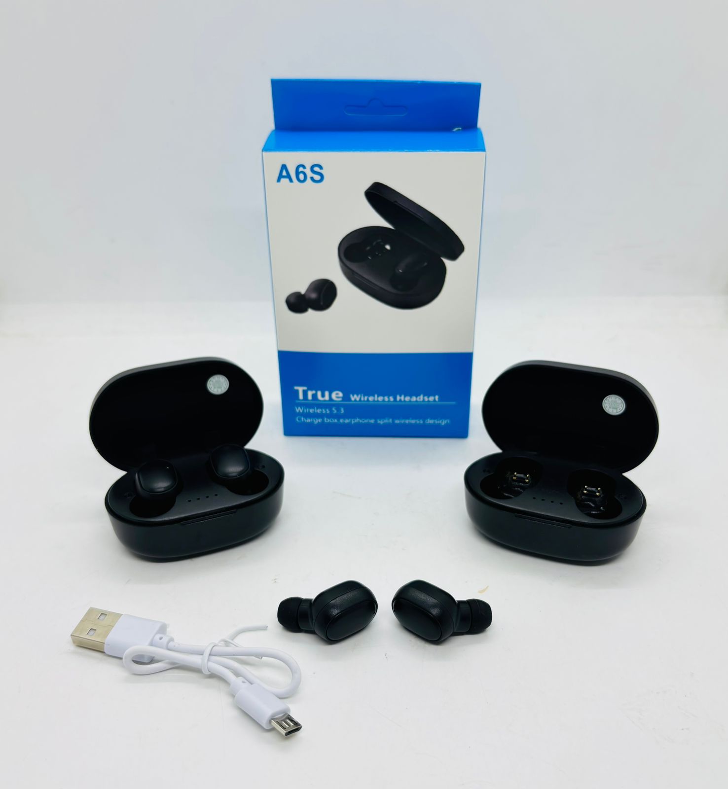 (AUR116S) AURICULAR INALAMBRICO A6S NEGRO -  -  - 
